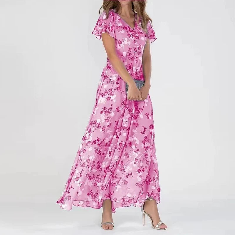 Fleur™ - Robe Chic avec Effet Galbant