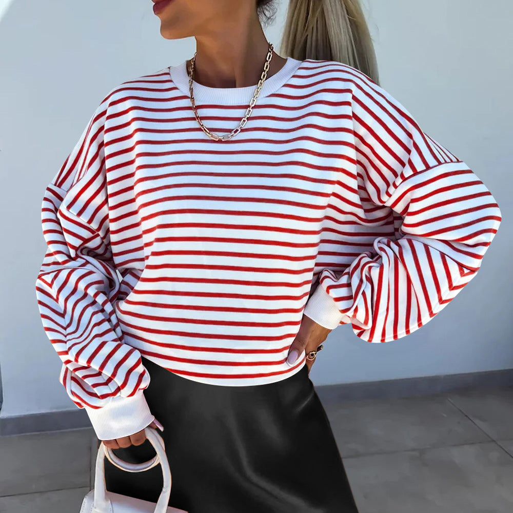 Eira — Balloon Sleeve Crew Sweatshirt