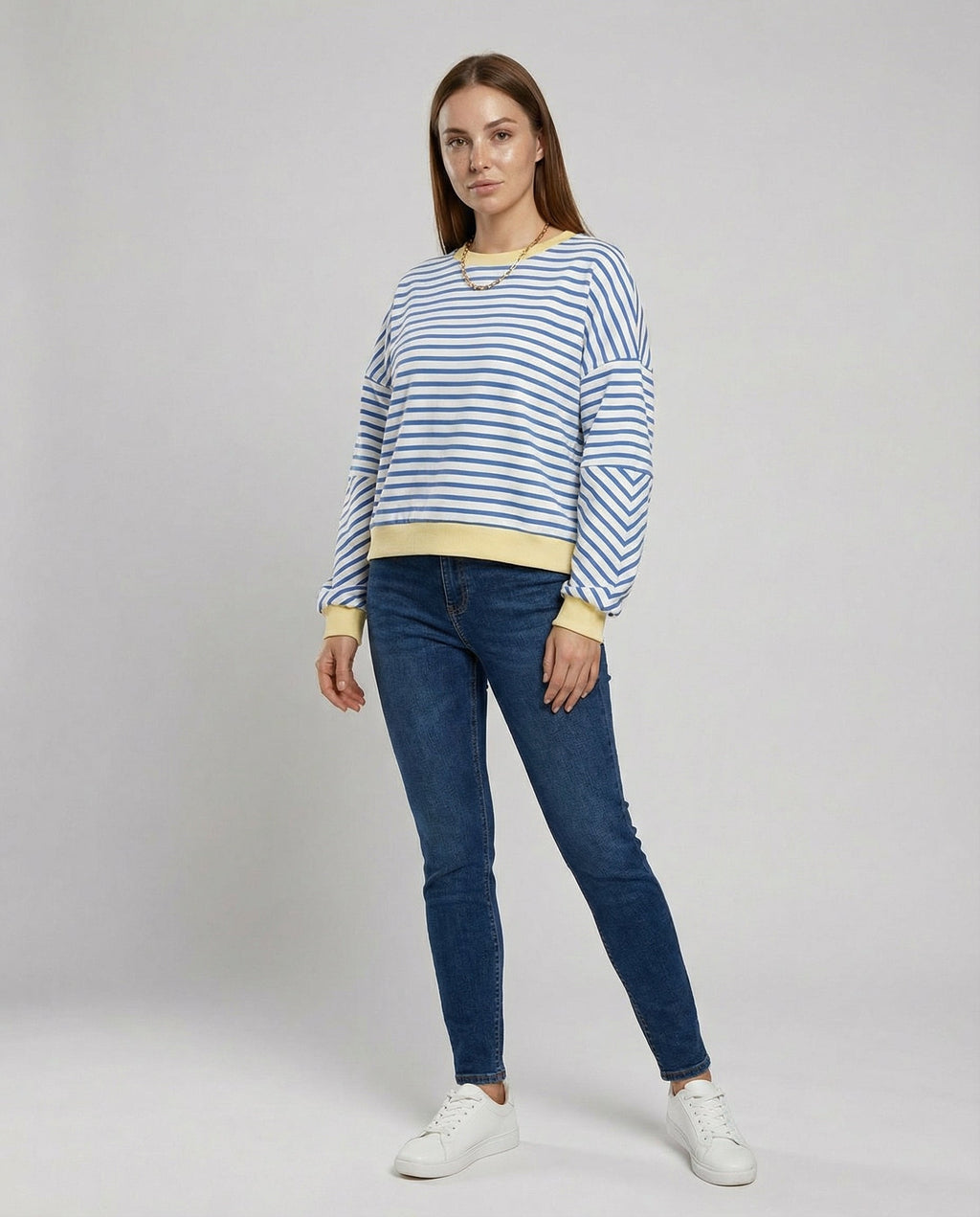 Eira — Balloon Sleeve Crew Sweatshirt