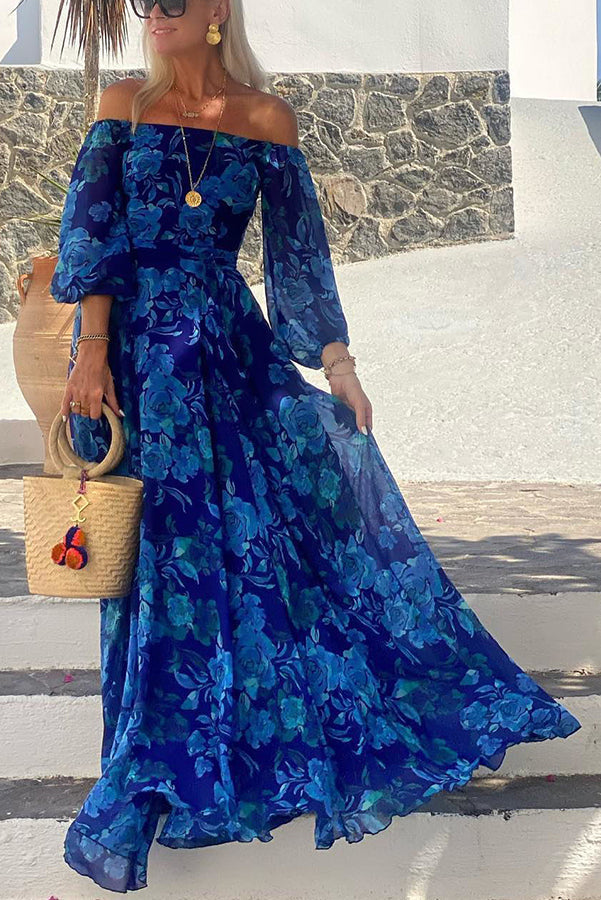Yara™ - Robe Maxi avec Design Floral Romantique