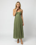 Elara Midi — Emerald Bustier & Tulle Skirt