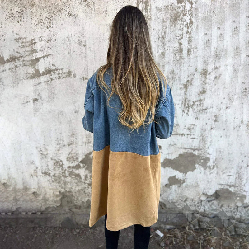 The Kaela — Indigo Denim Trench