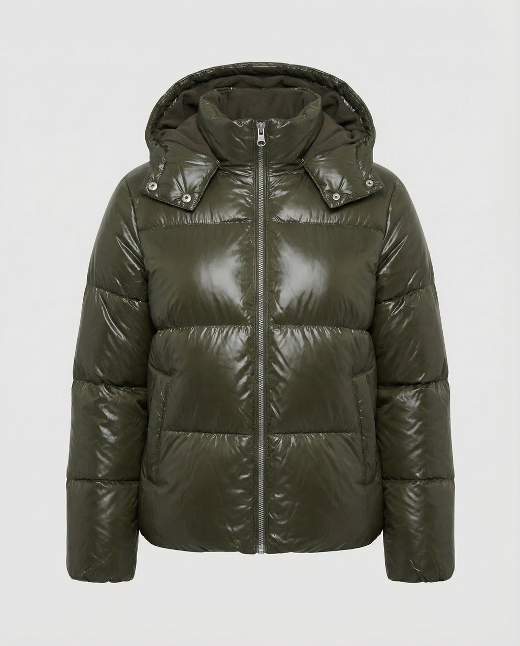 The Elara Puff — Moss Quilted Jacket