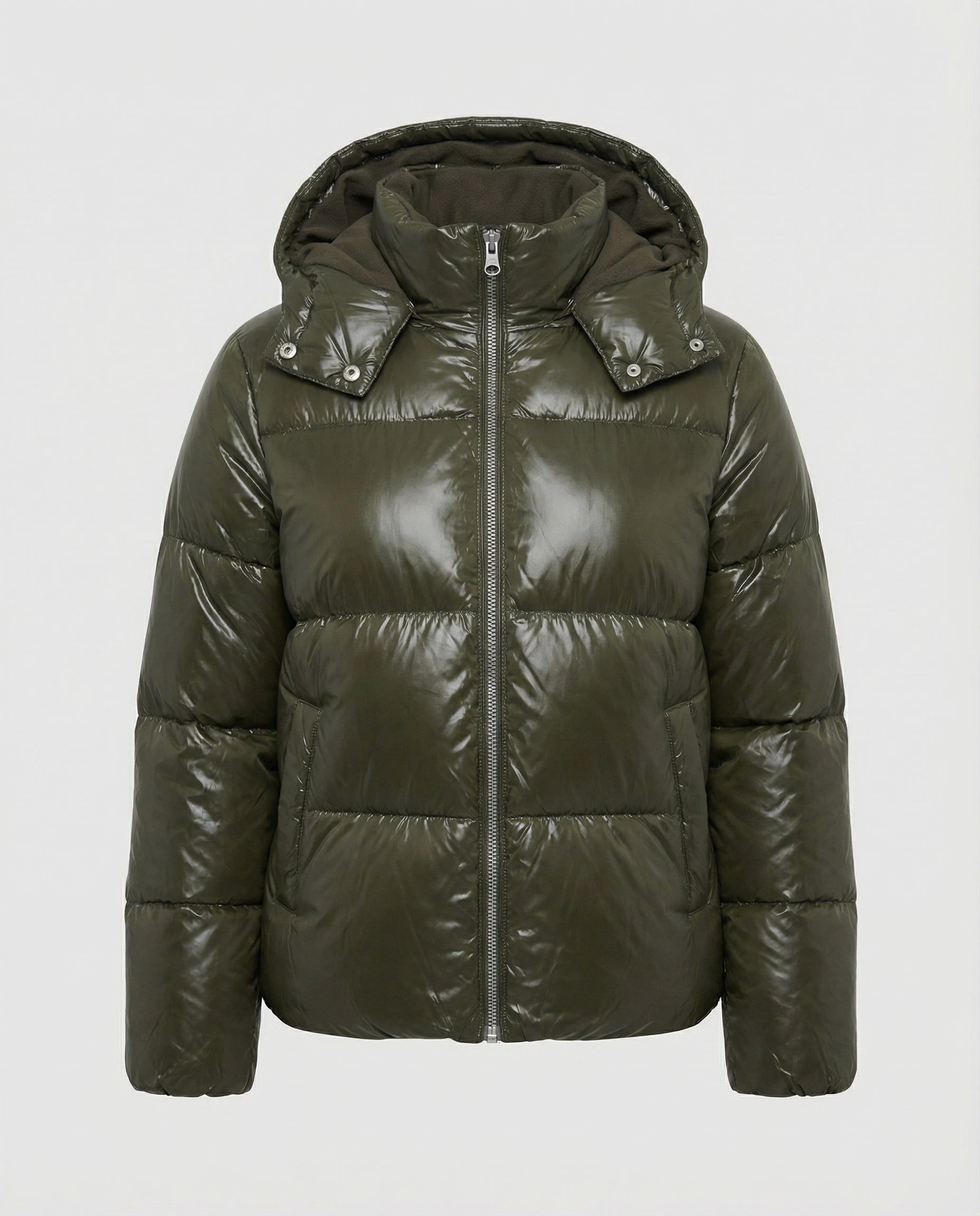 The Elara Puff — Moss Quilted Jacket