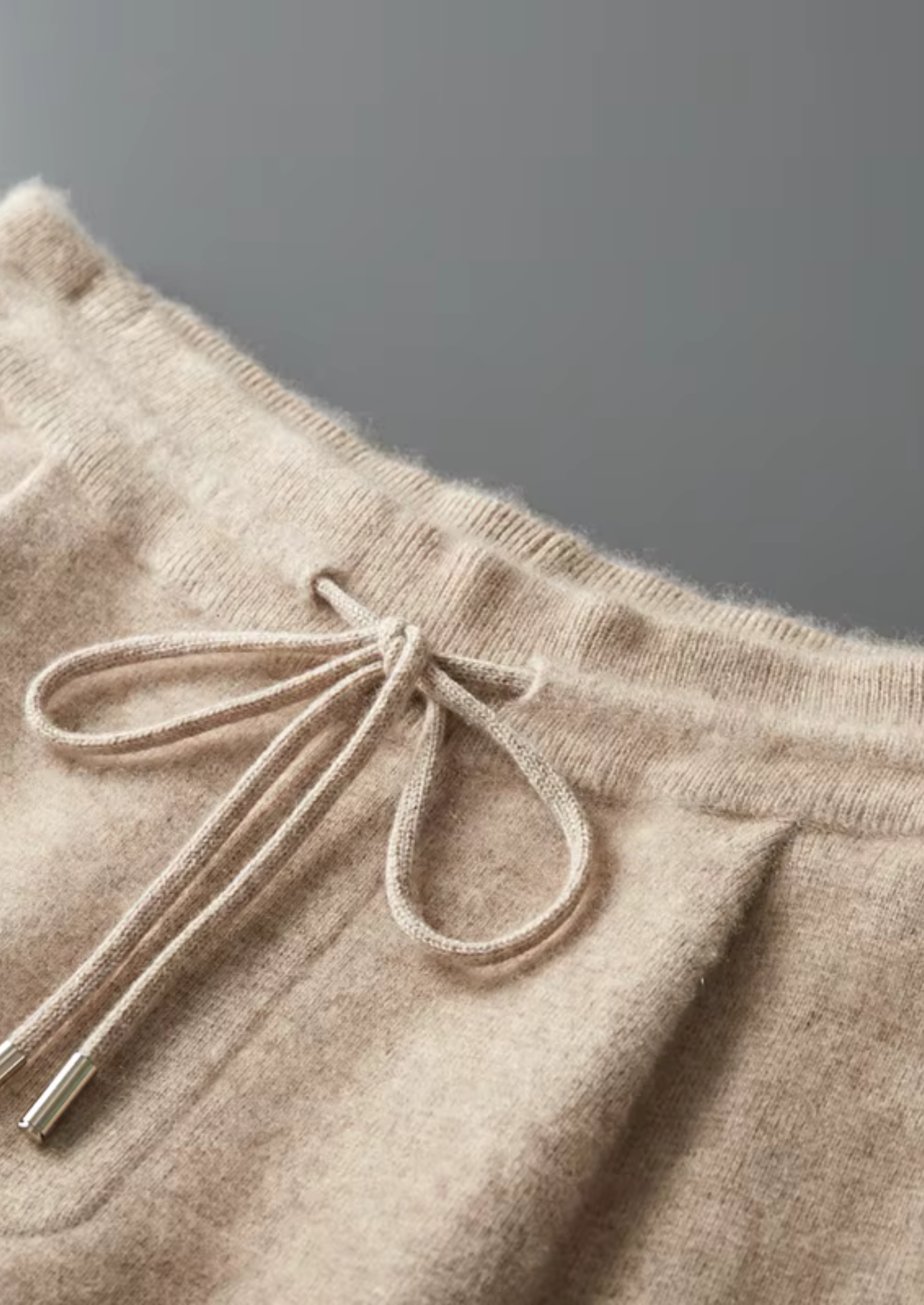 PANTALON PREMIUM PLISSÉ EN CACHEMIRE