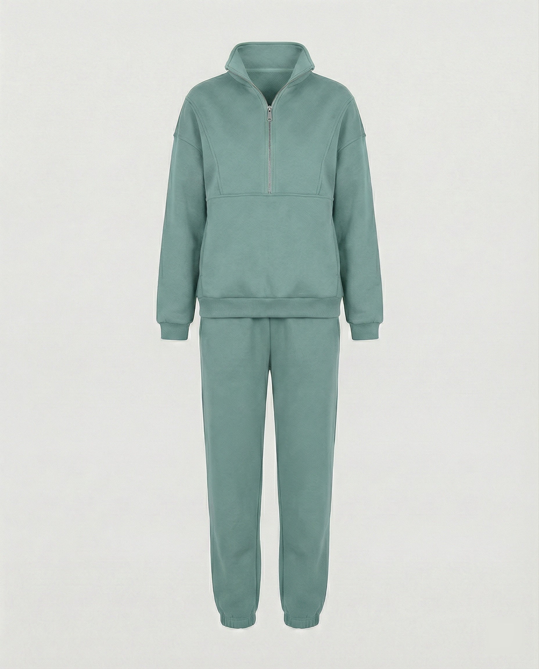 Elsie Tracksuit Set — Moss Fleece