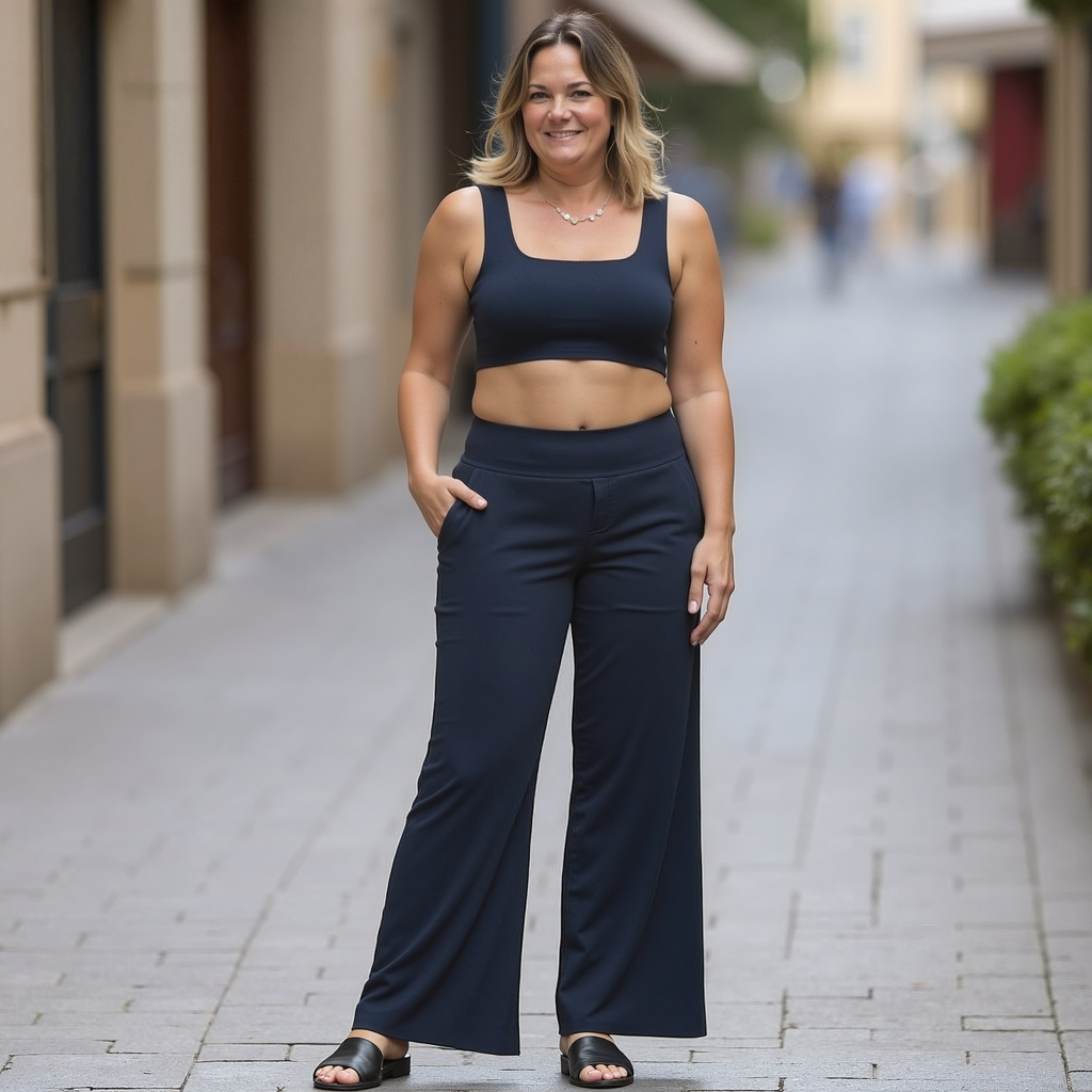 The Kyro Wide-Leg Trousers — Mist