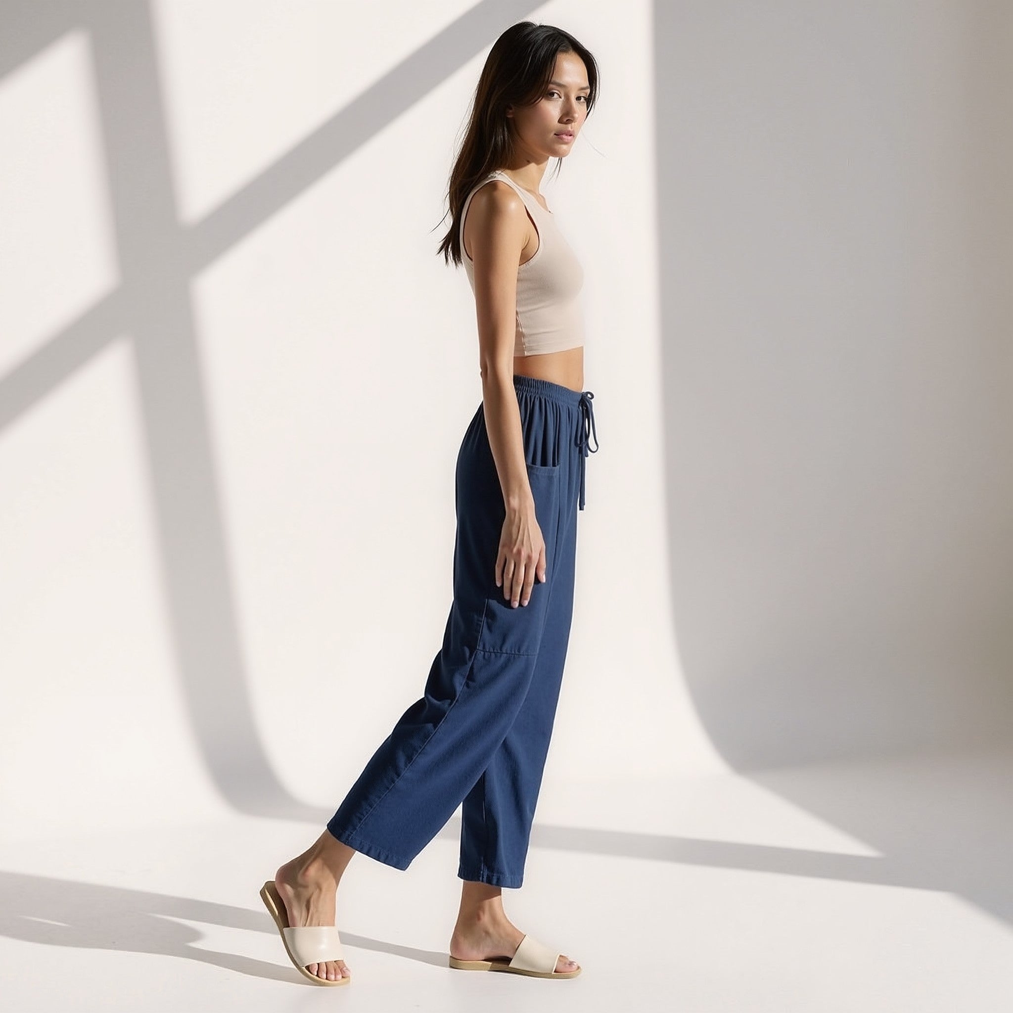 The Arlen Cargo — Dune Wide-Leg Pants