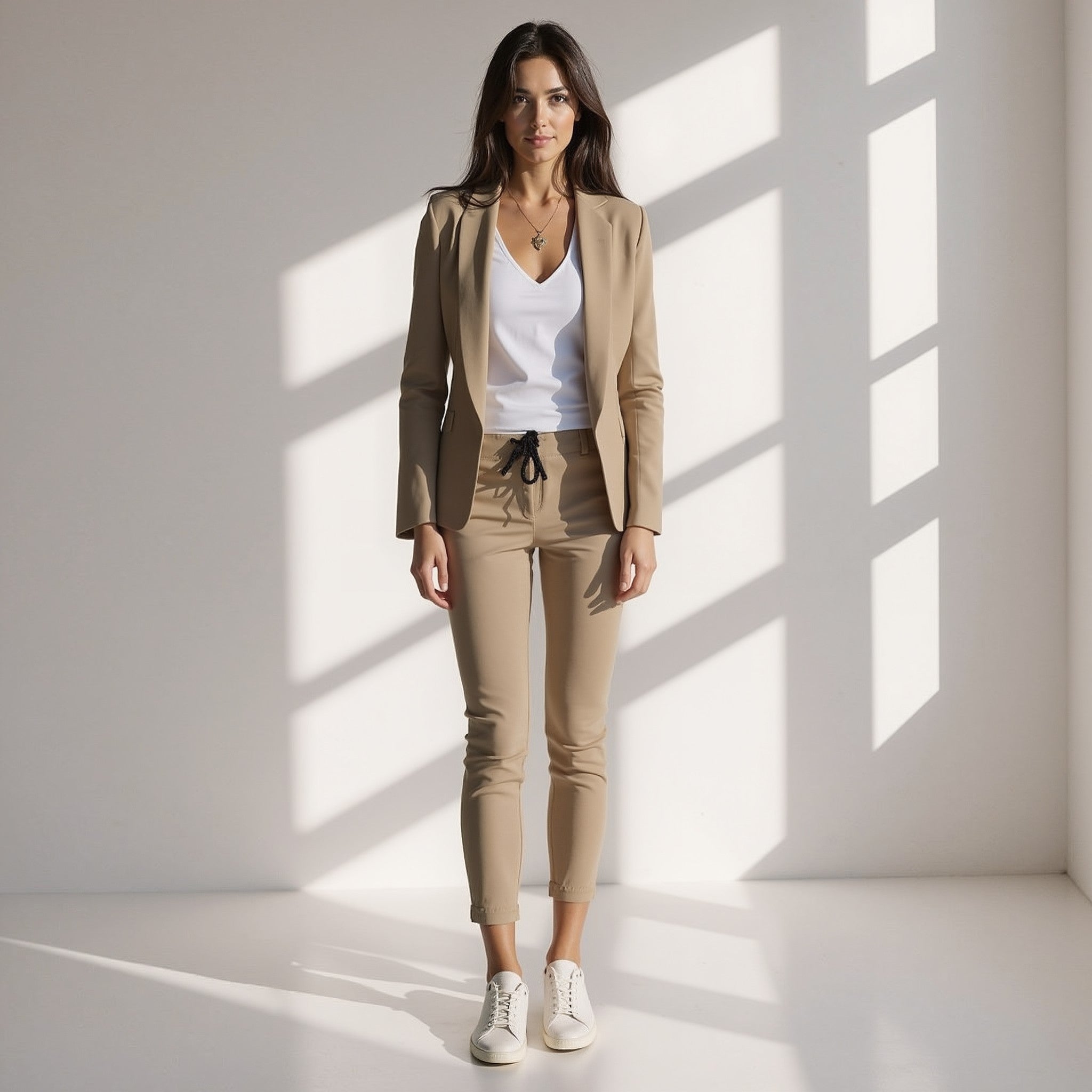 The Alina Suit — Chalk Blazer Set