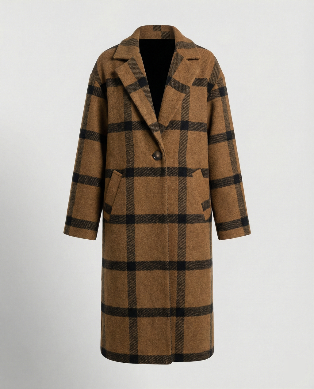 The Astrid Oversized Wool Overcoat — Multitone
