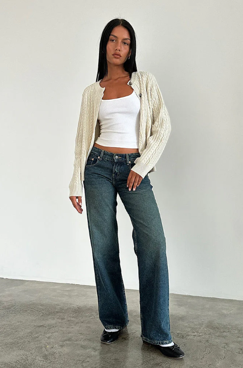 The Roxy — Azure Wide-Leg Denim