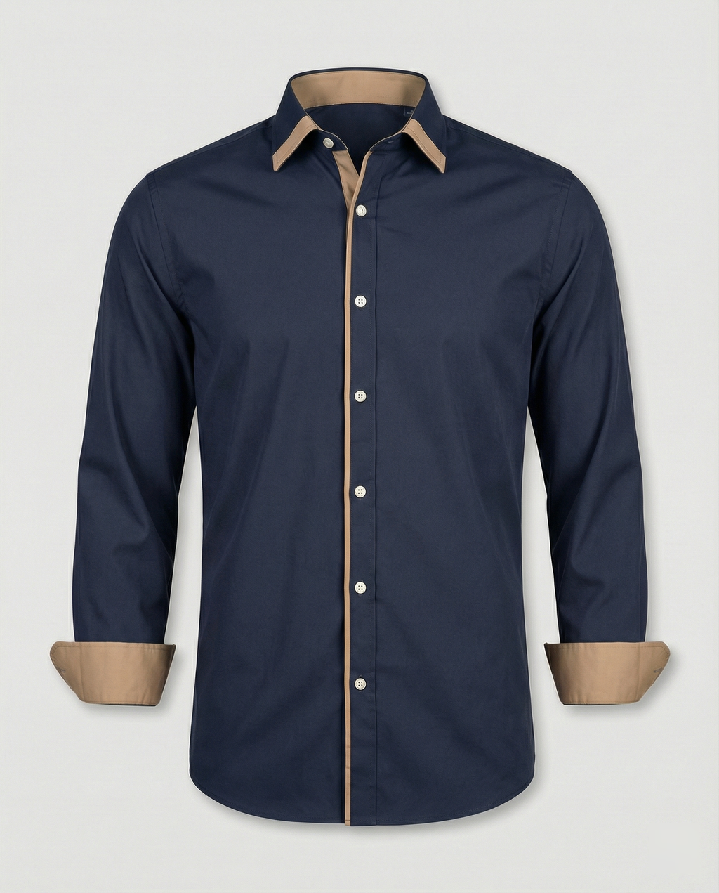 The Kaelen — Charcoal Button-Down Shirt