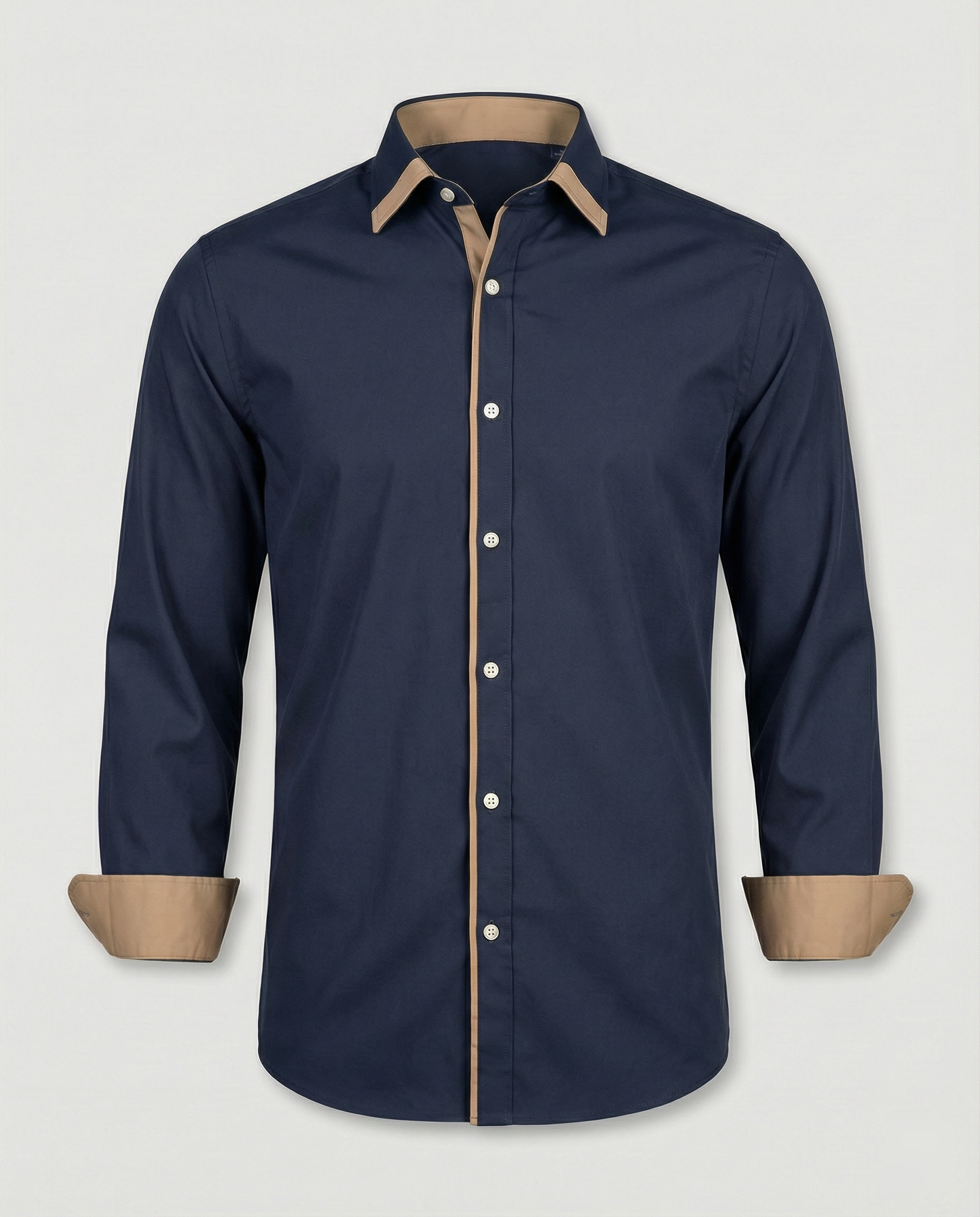 The Kaelen — Charcoal Button-Down Shirt