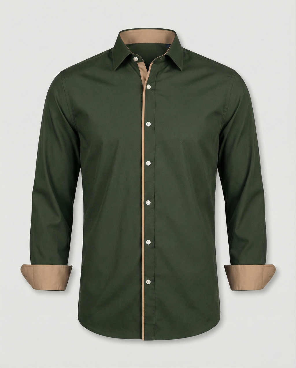 The Kaelen — Charcoal Button-Down Shirt