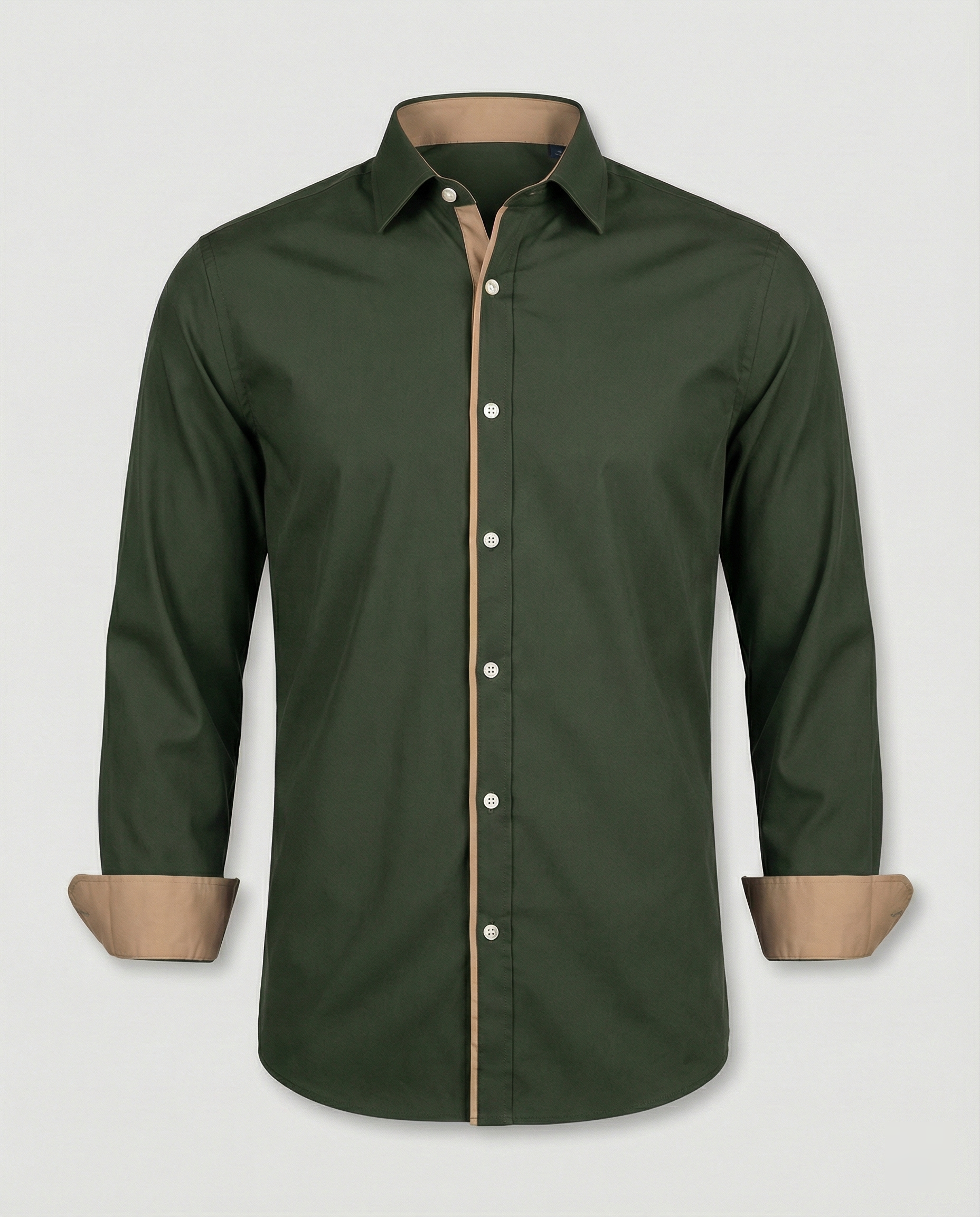 The Kaelen — Charcoal Button-Down Shirt