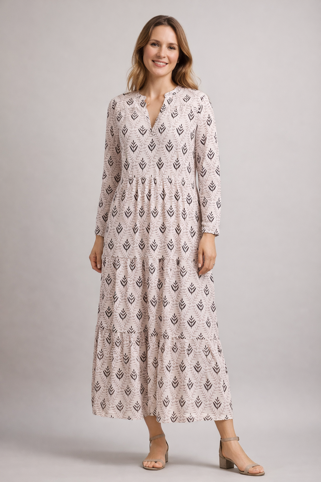 The Liora Maxi — Petal Tiered Dress