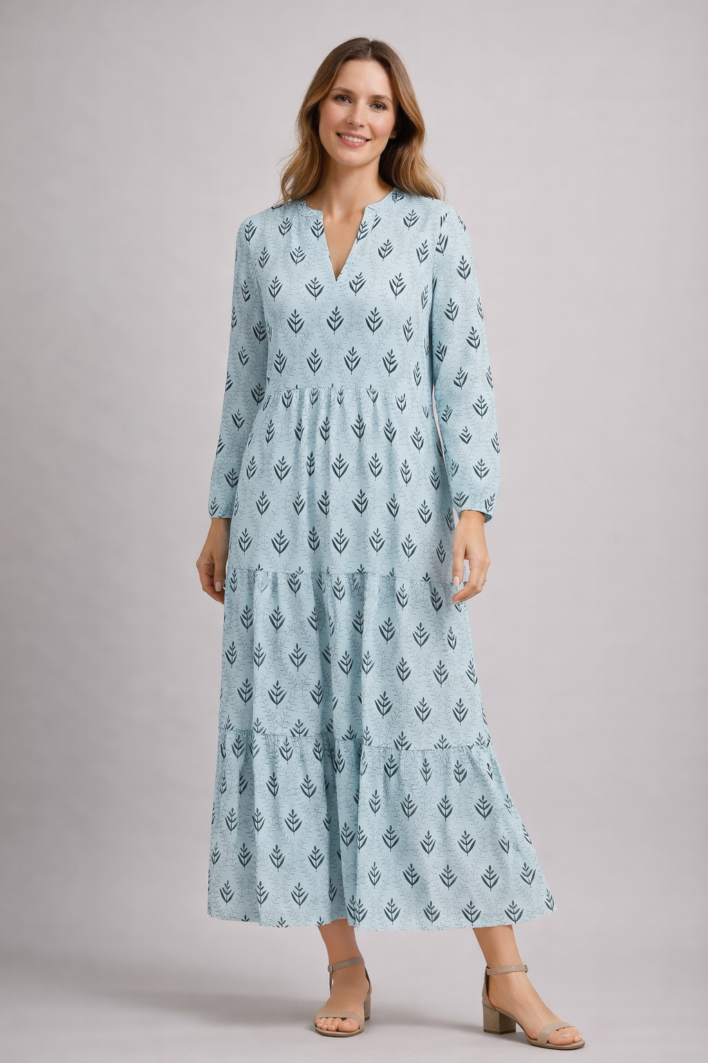 The Liora Maxi — Petal Tiered Dress