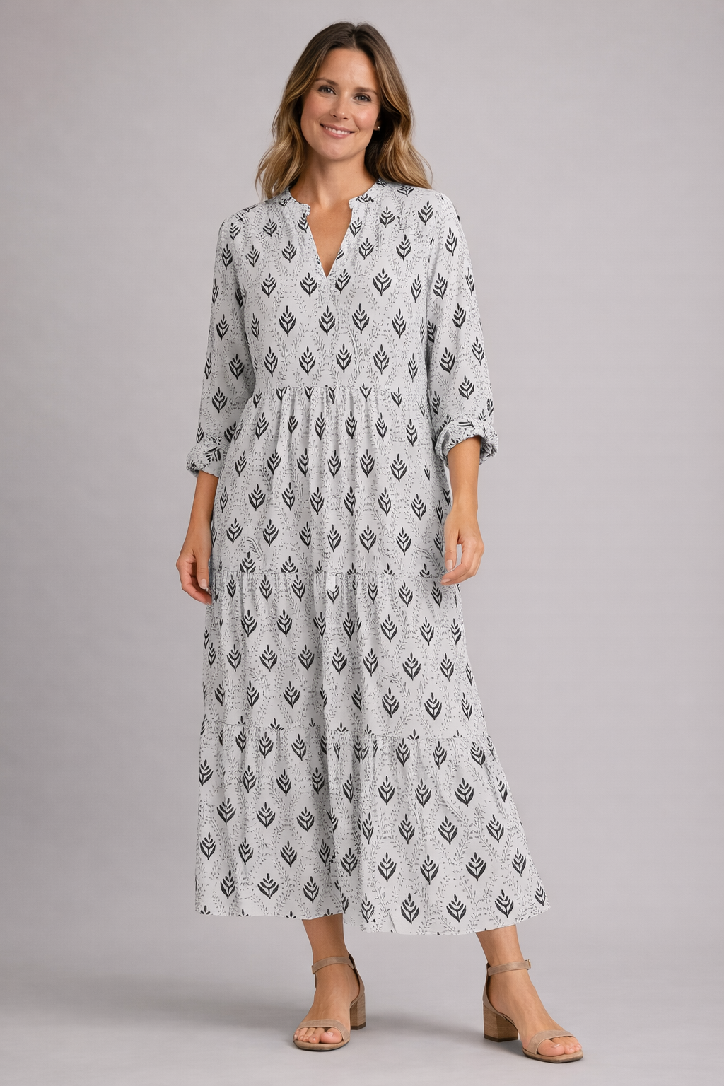 The Liora Maxi — Petal Tiered Dress
