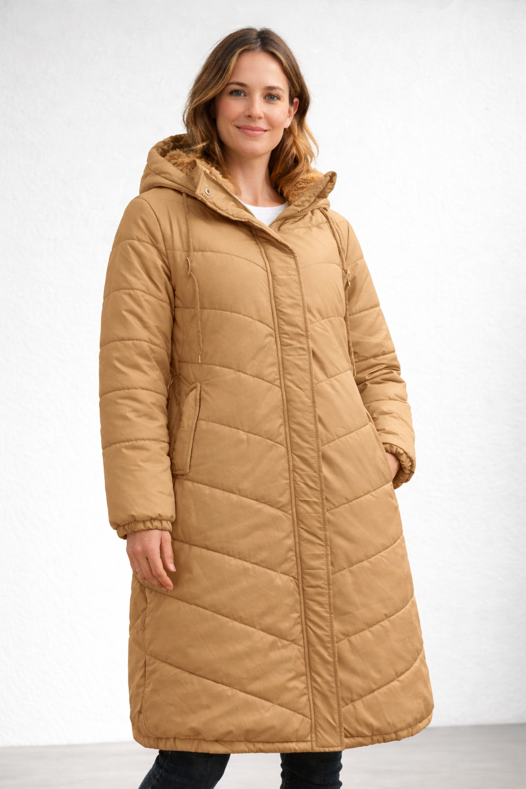Tova — Noir Quilted Puffer Coat