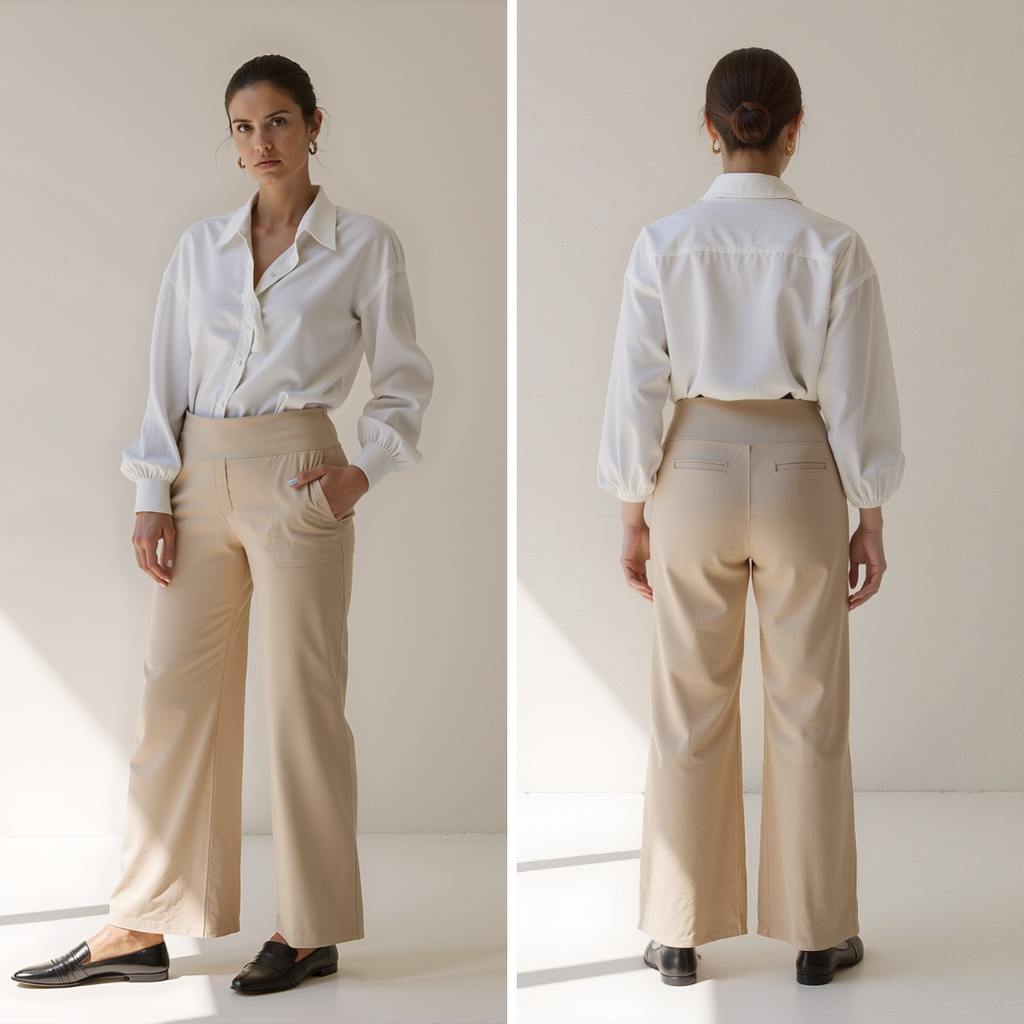 The Kyro Wide-Leg Trousers — Mist