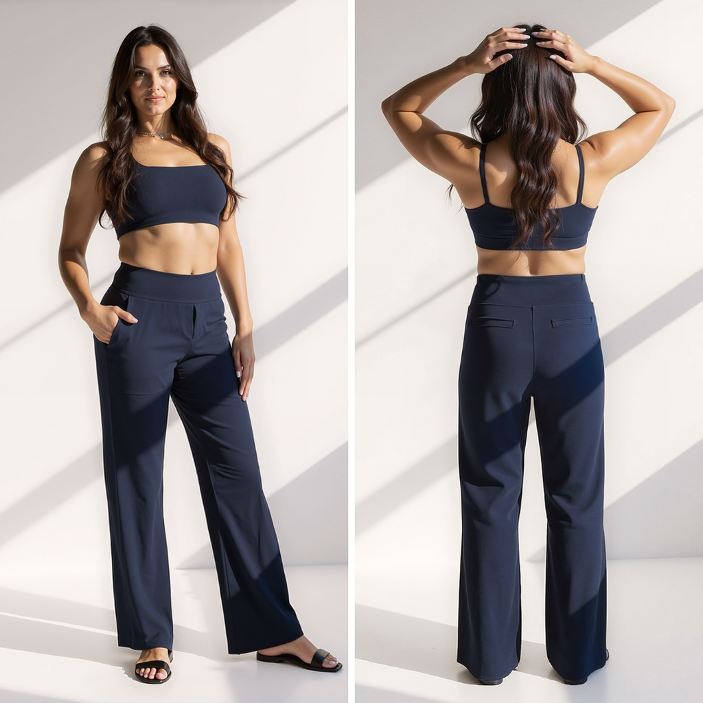 The Kyro Wide-Leg Trousers — Mist