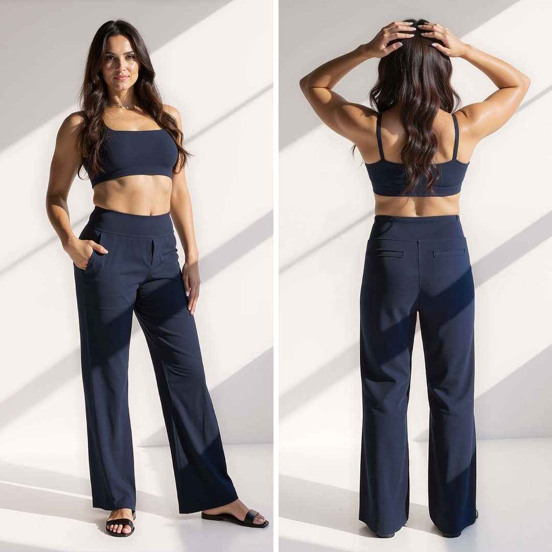 The Kyro Wide-Leg Trousers — Mist