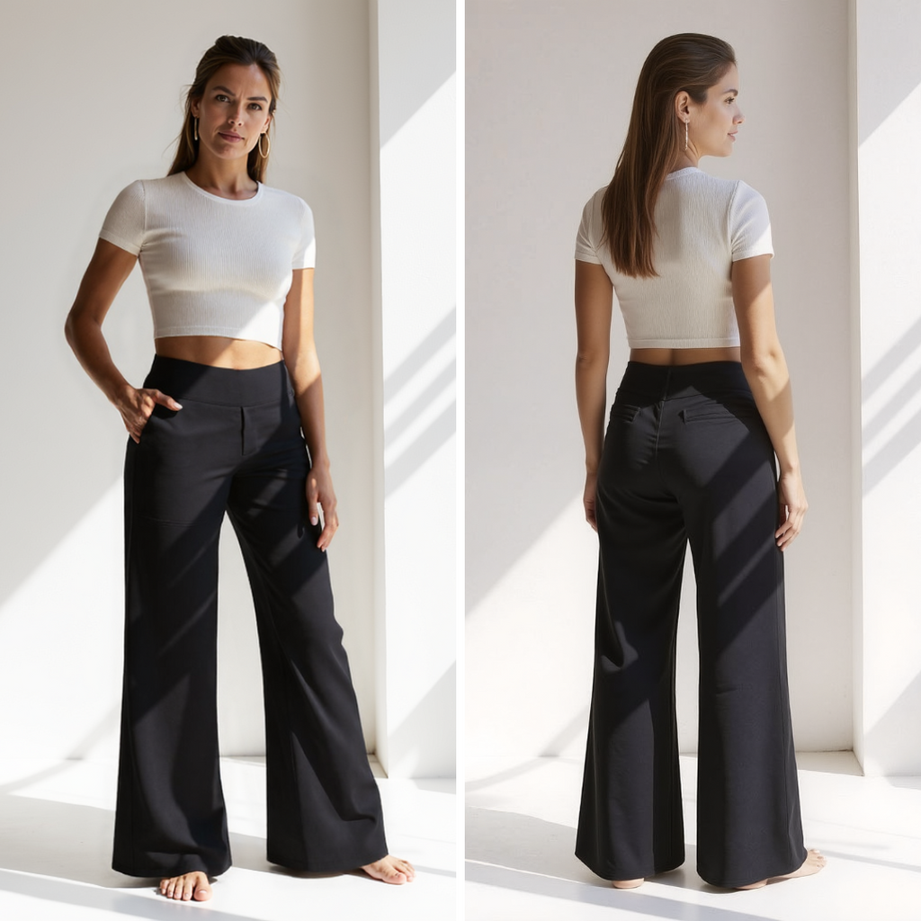 The Kyro Wide-Leg Trousers — Mist