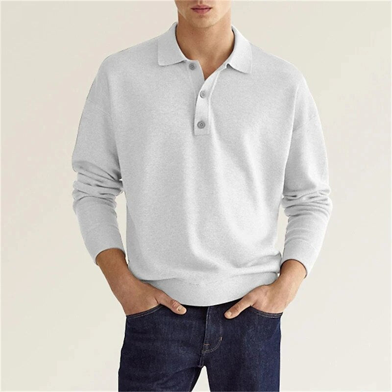 The Cael Polo — Handknit Long Sleeve