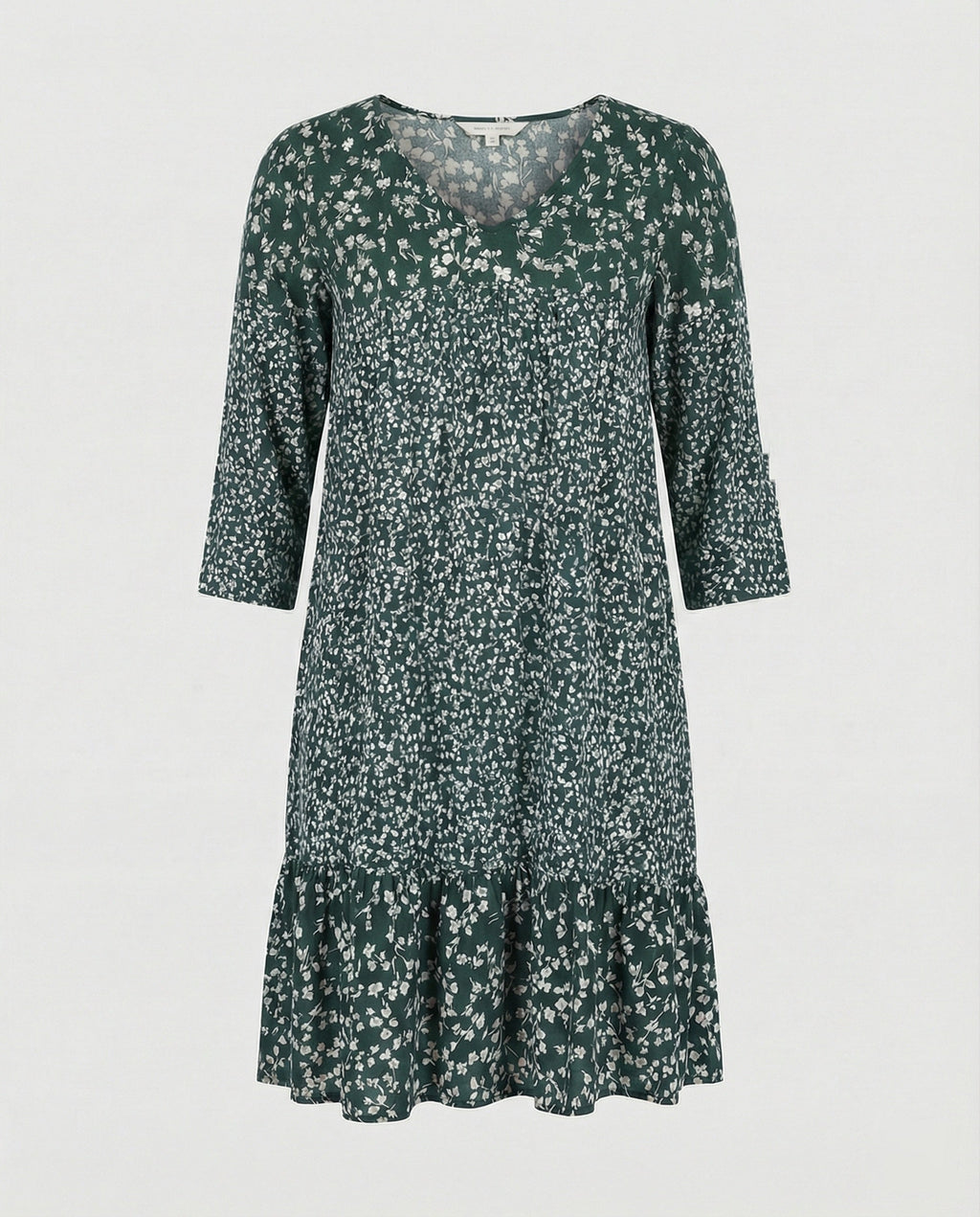 The Ivara — Blue Floral Midi Dress