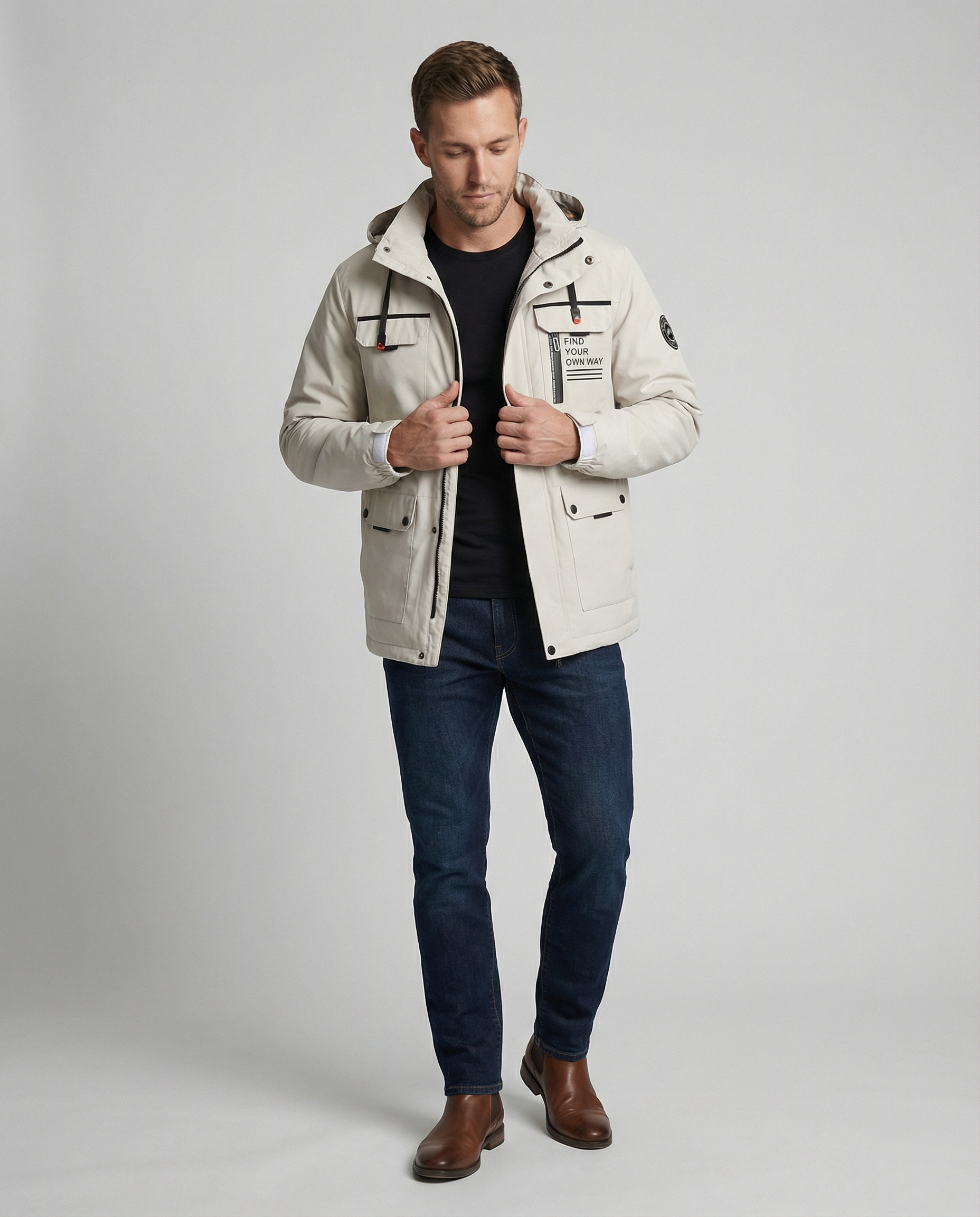 Kyro Parka — Bone, Moss & Ember