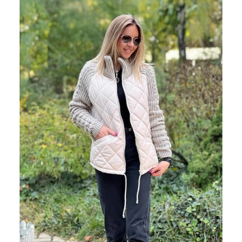 The Tova — Quilted Knit Hybrid Jacket