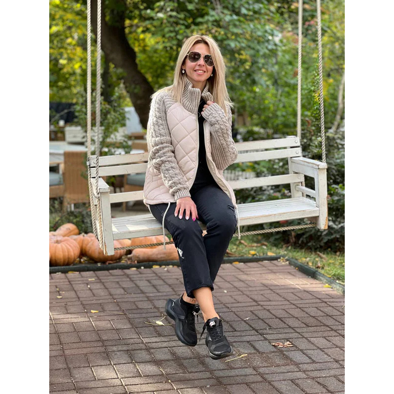 The Tova — Quilted Knit Hybrid Jacket