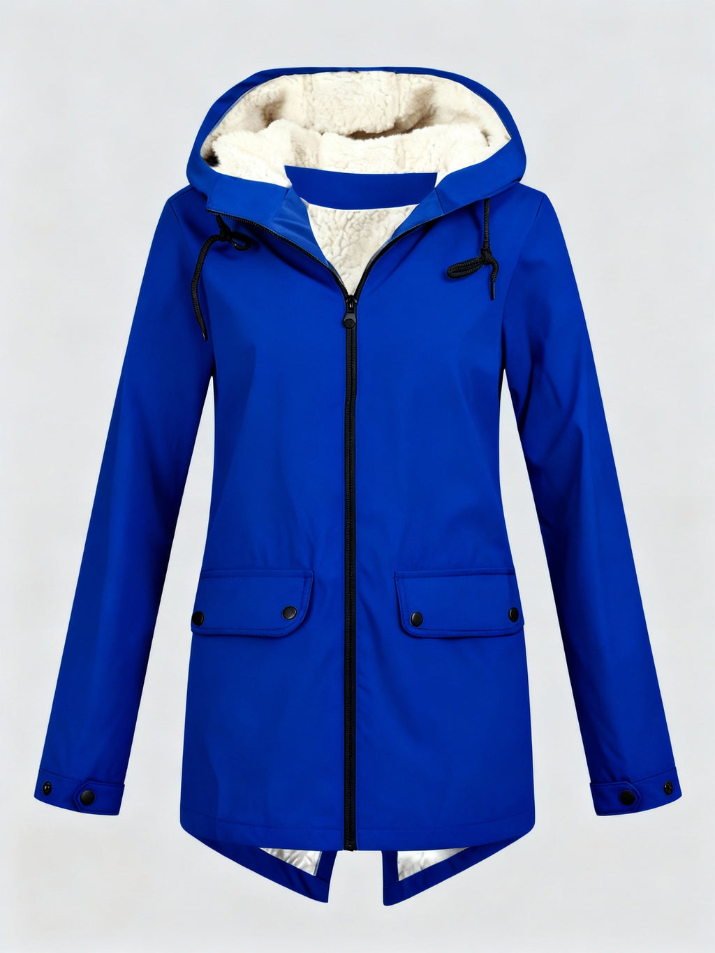 The Elara Parka — Onyx Fleece Lined