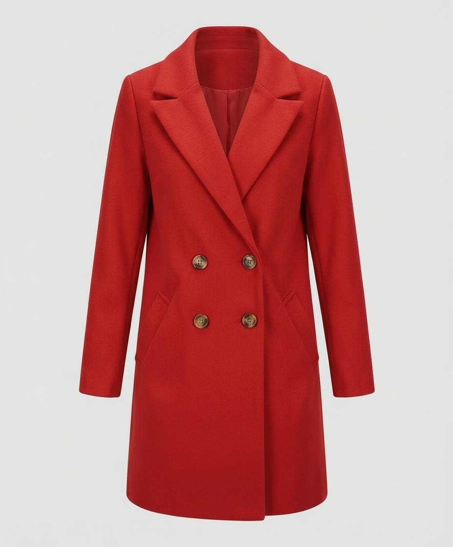 The Liora Coat — Marigold Wool Blend
