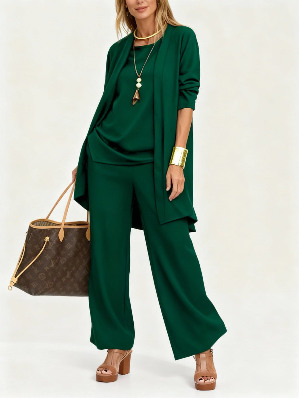 The Liora Set — Patchwork Draped Trio
