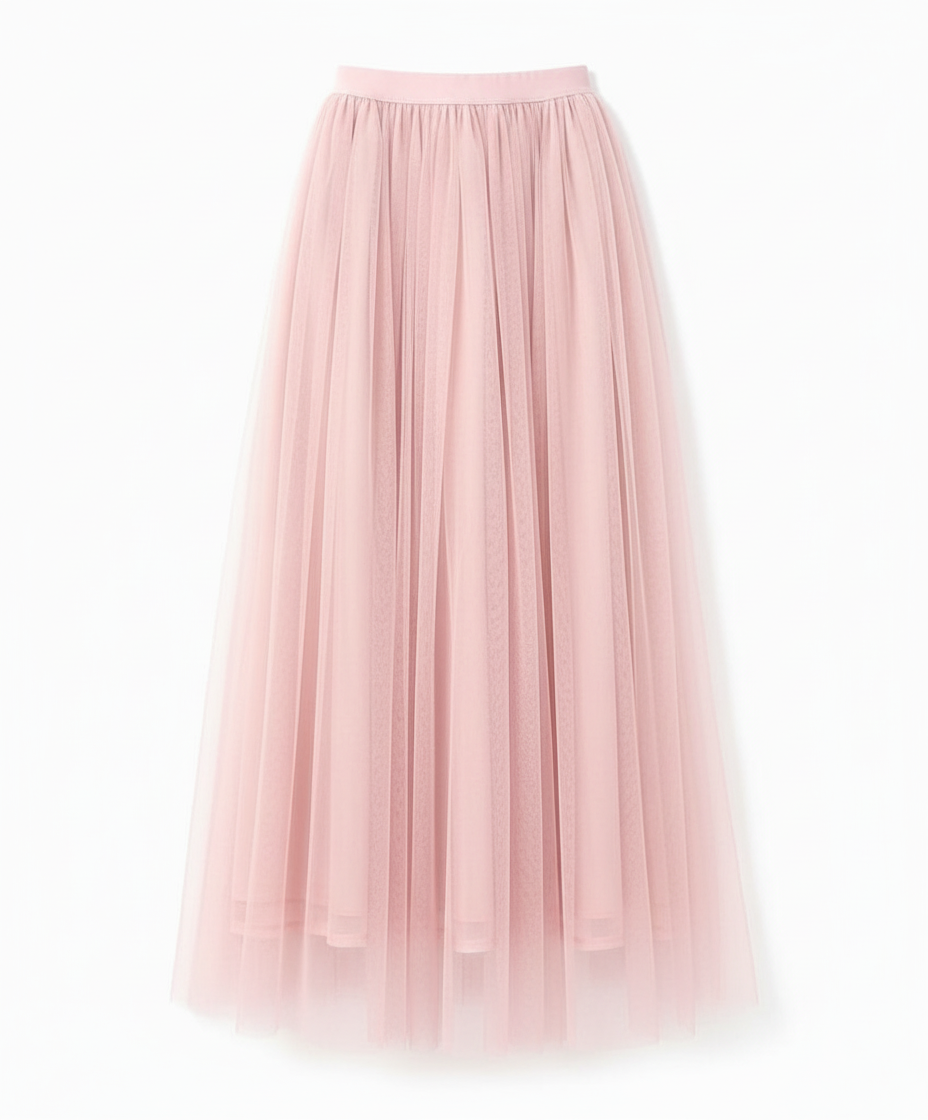 Flora Skirt — Black Tulle