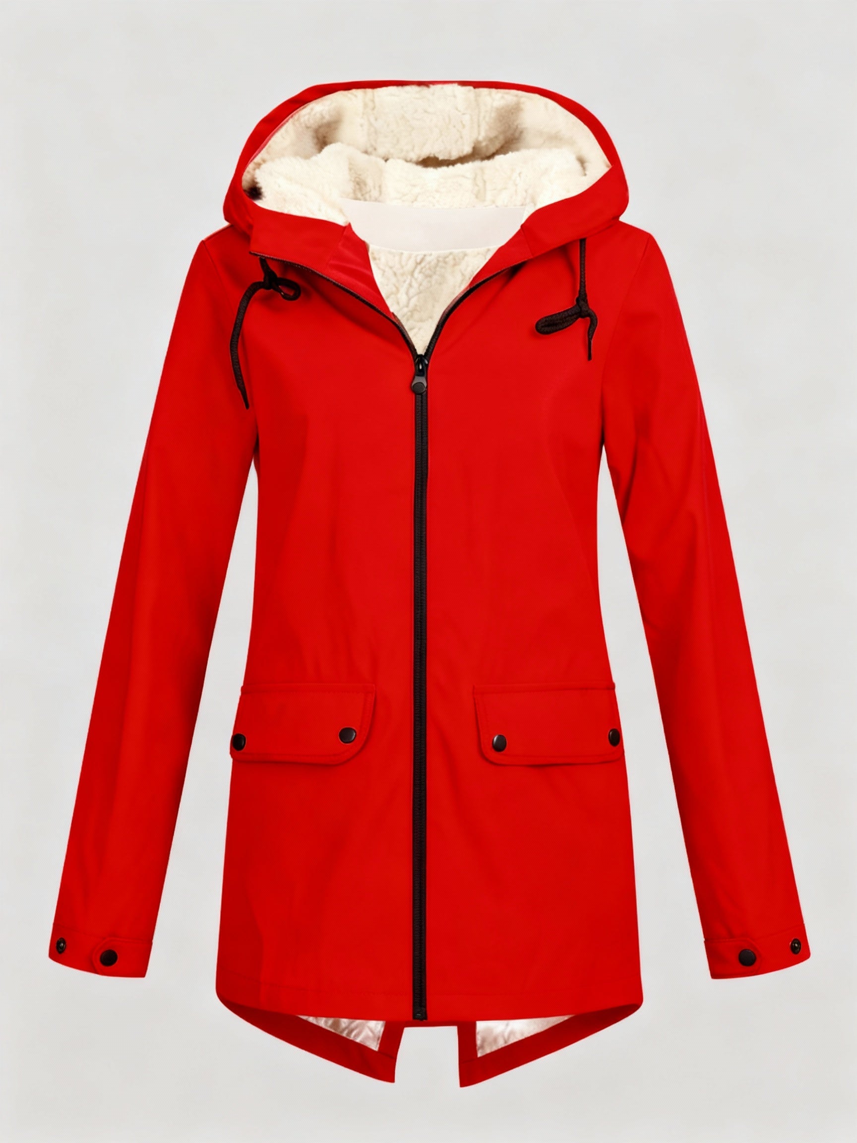 The Elara Parka — Onyx Fleece Lined
