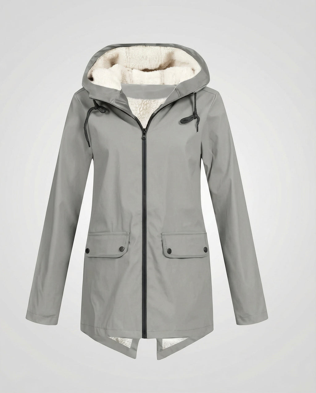 The Elara Parka — Onyx Fleece Lined