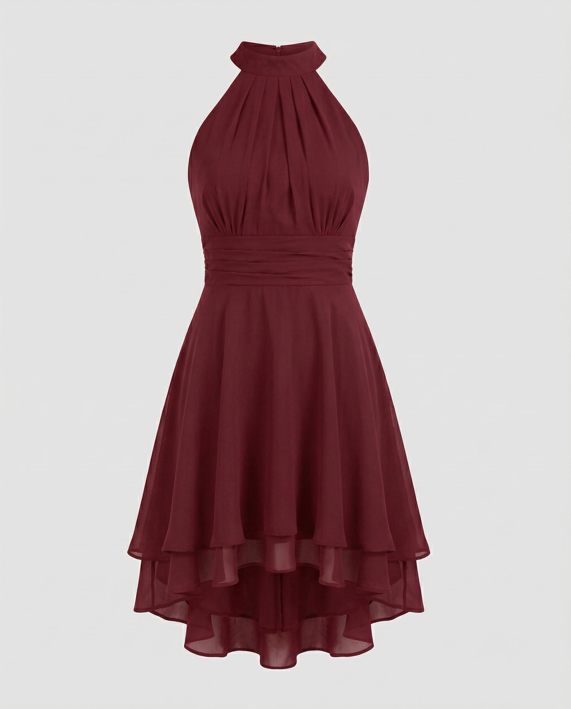 Isla Ruffle Dress — Midnight