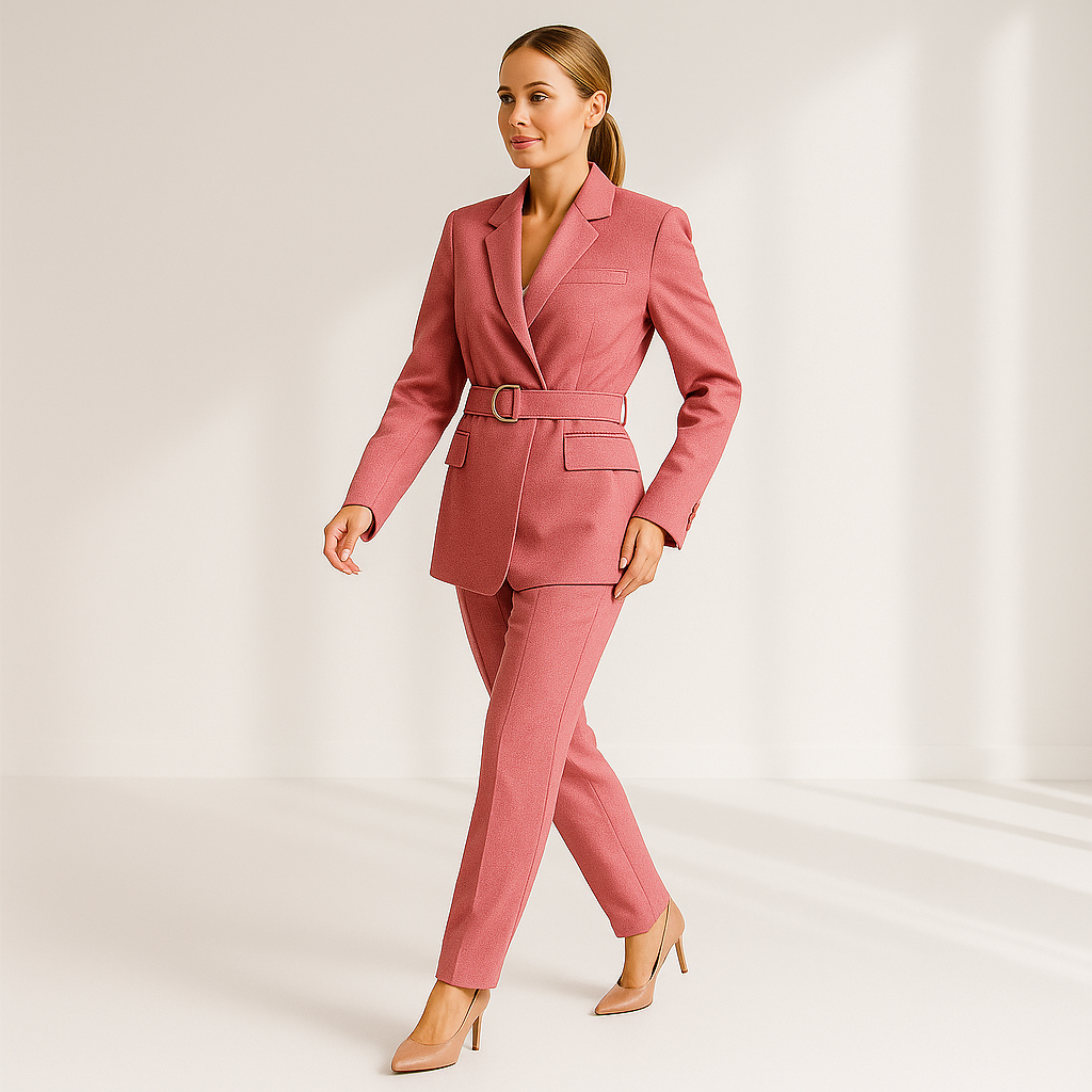The Elira Set — Blush Three-Piece Suit