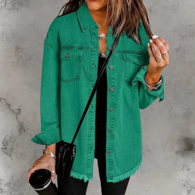 The Kaelen — Longline Denim Jacket