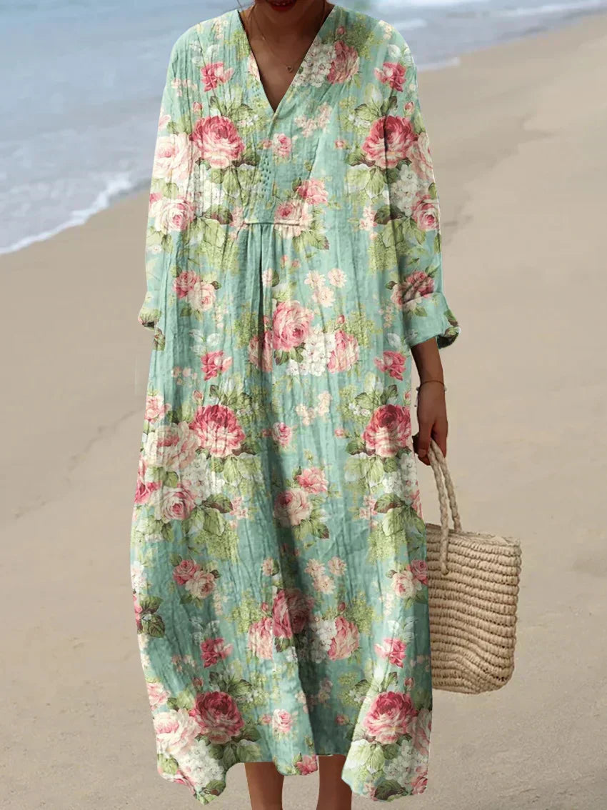 Anne – Robe d'été avec motif imprimé
