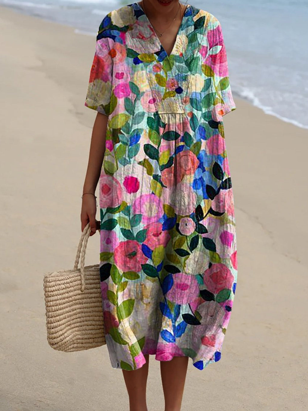 Bente - Robe Fleur Rétro