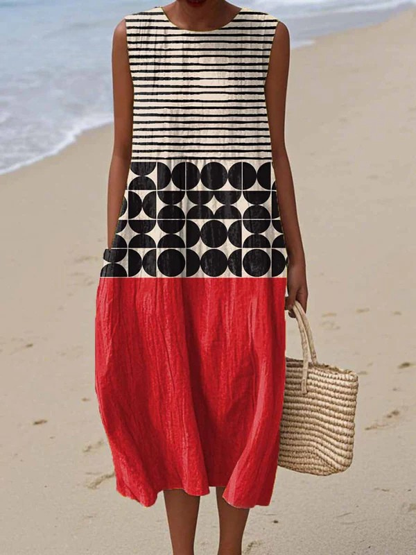 Robe Midi Jane™ en Colorblock