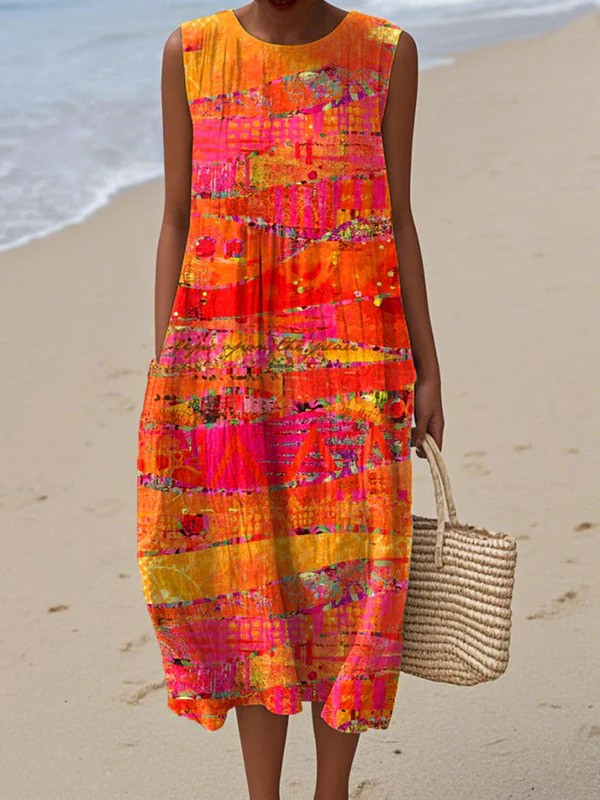 Robe mi-longue Faye™ Sunset