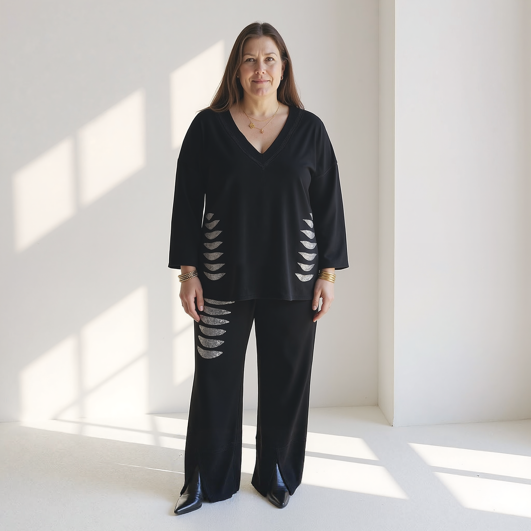 The Eira Set — Black Linen Blend