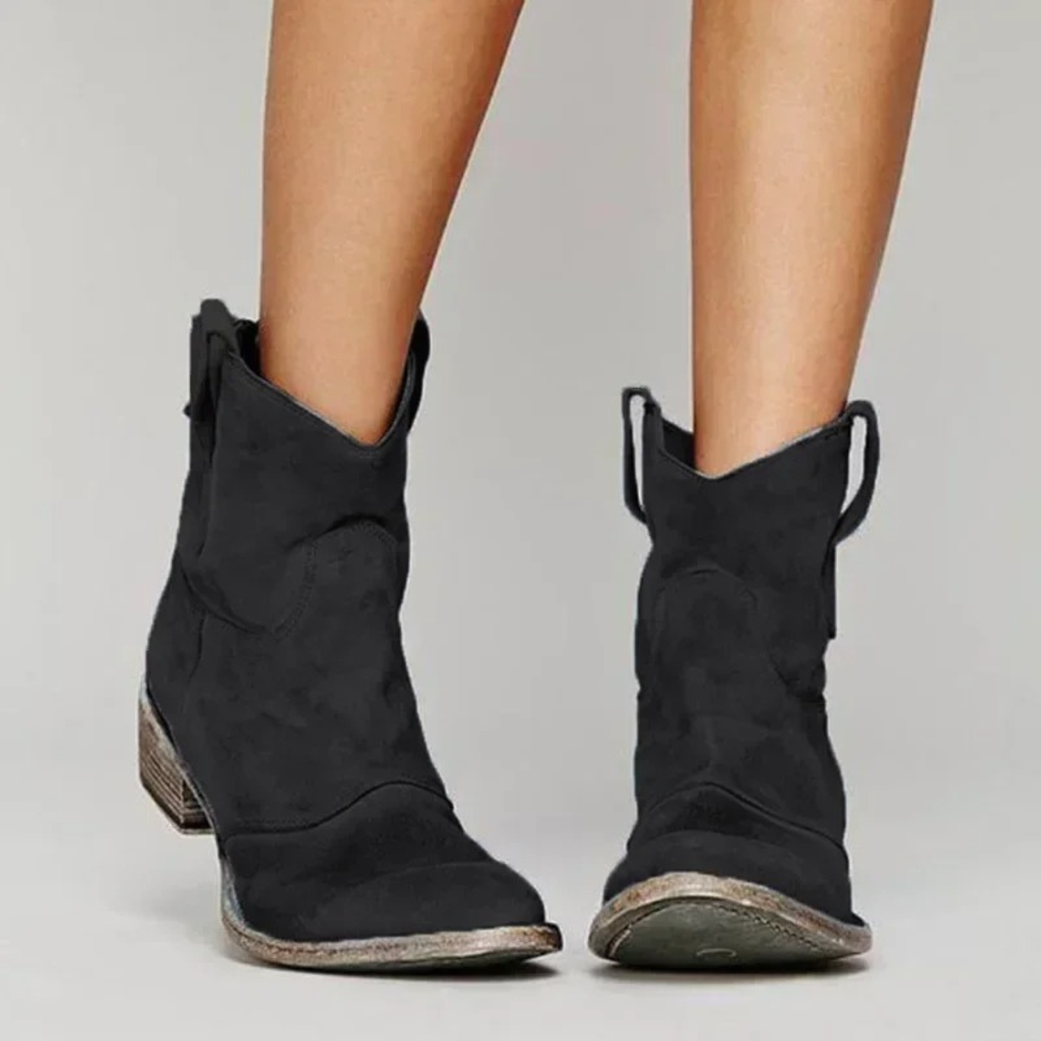 Elara Western Boot — Mulberry