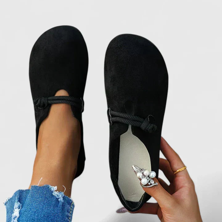 The Solene — Honey Suede Moccasins