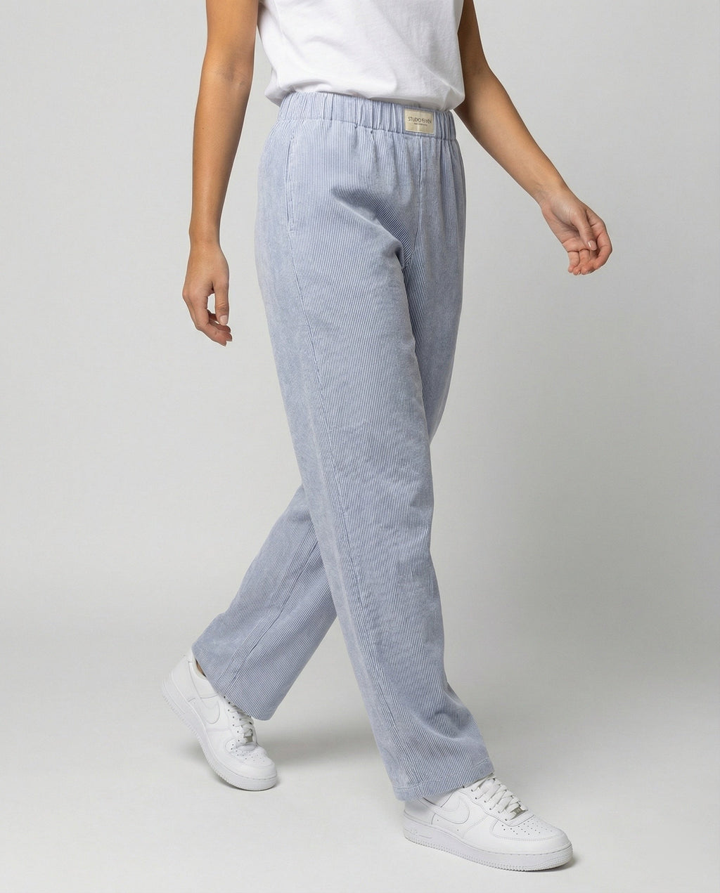 The Liora Corduroy Lounge Pant — Sky Blue