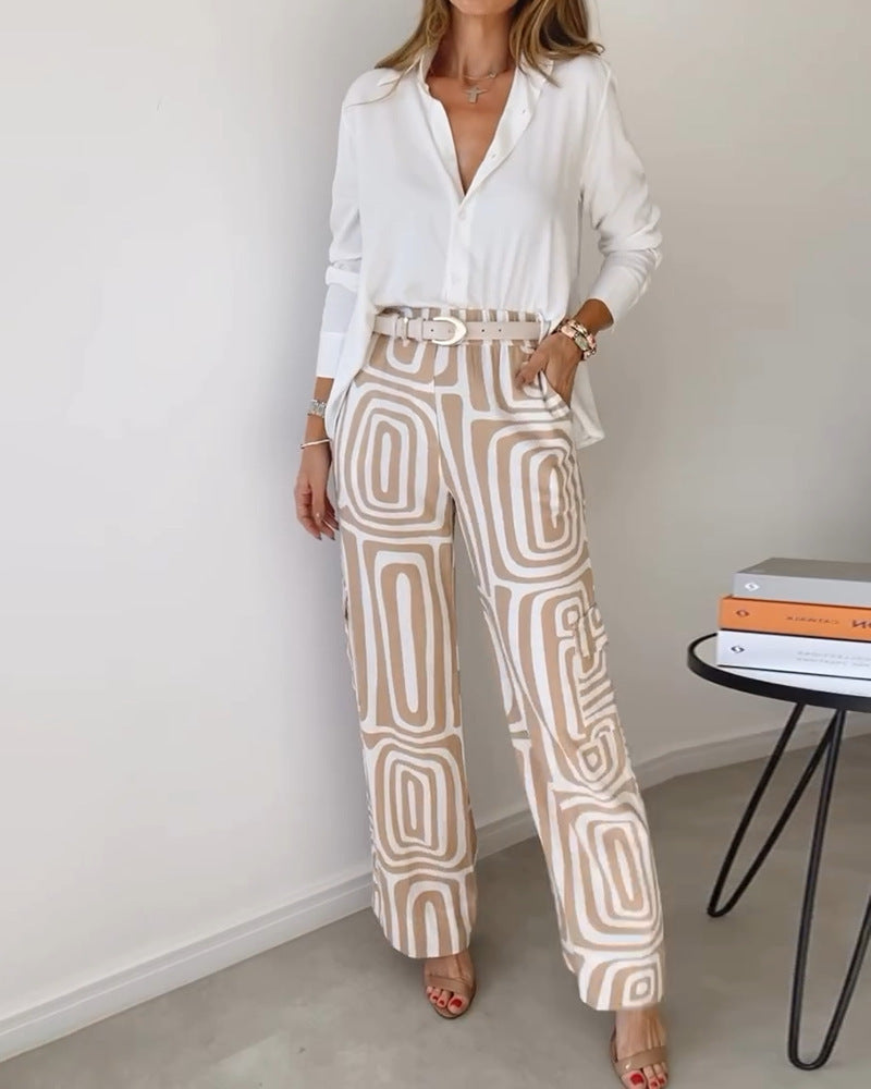 Tova Set — Clay Abstract Two-Piece